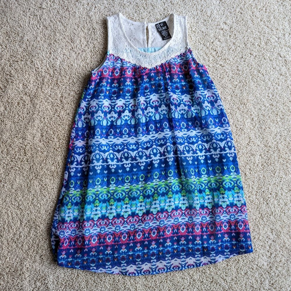 Pink & Violet Dress